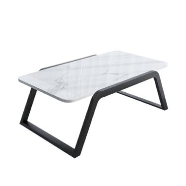 Imagem de Mesa de Centro Janela de mármore escandinavo pequena mesa de centro moderna simples mesa tatami pequena luz luxo minimalista japonês mesa curta Mesa de Chá(Preto)