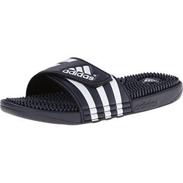 Imagem de Sandália masculina Adidas Adissage Run, branca/grafite/branco, New Navy/New Navy/Running White, 6