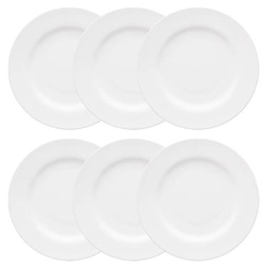 Imagem de Conjunto De Pratos Rasos 06 Peças Flamingo White Oxford