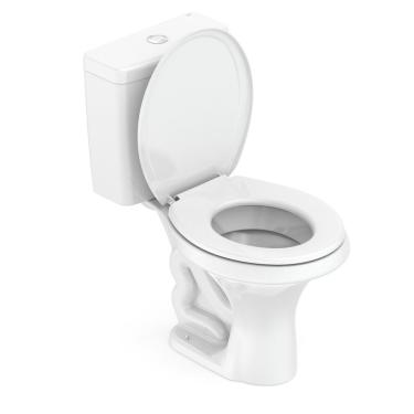 Imagem de Kit Vaso Sanitário Com Caixa Acoplada 6L Com Assento Zip Incepa Branco