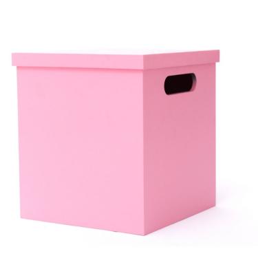 Imagem de Puff/baú Infantil 100% Mdf (20x20x23) Rosa
