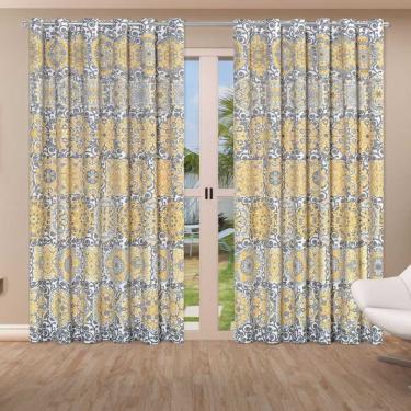 Imagem de Cortina Belline 3 Metros Sala Quarto Para Varão - Bege