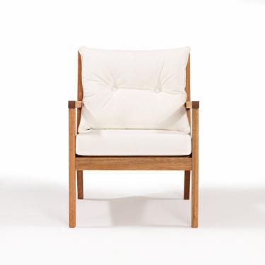 Imagem de Poltrona Para Jardim Em Madeira Maciça Riade Stain Jatobá-cru