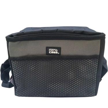 Imagem de Bolsa Térmica Com Alça 5l Para Praia E Marmita 22x14x18 Preto