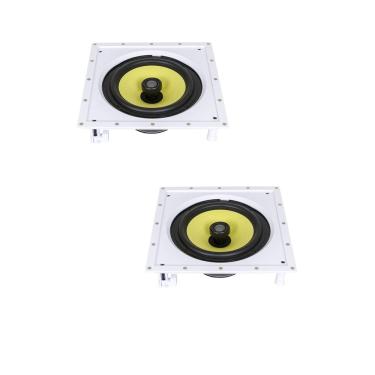 Imagem de Kit 2 Caixas de Som Acústica Quadrada de Embutir Arandela JBL CI Plus 8S 200w Rms - Branca