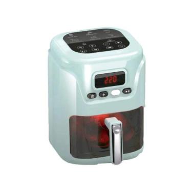 Imagem de Brinquedo Infantil Mini Cozinha Airfryer c/ Luz, Som e Alimentos que M