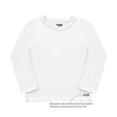 Imagem de Blusa Infantil Unissex Térmica Branco - Fakini-Unissex