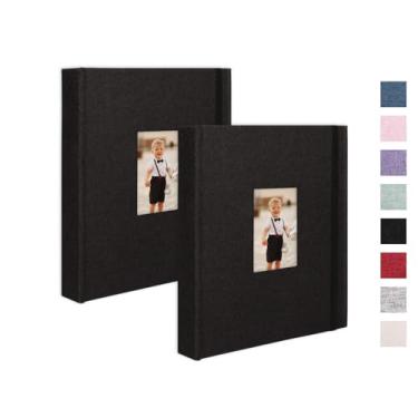 Imagem de Cherrich Álbum De Fotos Polaroid 2X3, Pacote Com 2 Álbuns Em Linho, Cada Mini Contém 208 Para Fujifilm Instax Snap