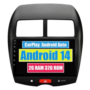 Imagem de RoverOne Central Multimídia para Mitsubishi ASX 2013-2015 para Peugeot 4008 2012 para Citroen C4 com CarPlay Android Auto Navegação GPS Bluetooth Radio Estéreo WiFi