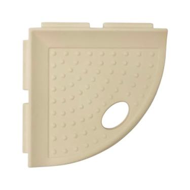 Imagem de Organizador de banheiro de 12,7 cm para box de canto – Chuveiro com apoio para pés para construção nova Sand Matte