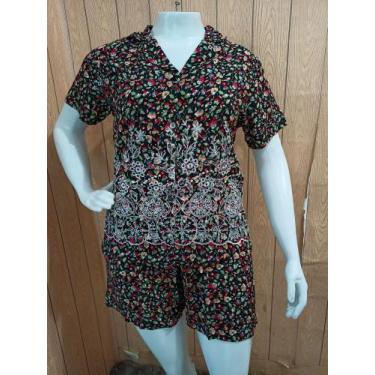 Imagem de Conjunto de blusa e short no tecido viscolinho tamanho P - D'enega