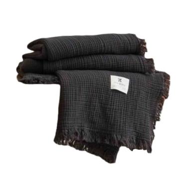 Imagem de JUSHZ Cobertores e mantas fofas femininas masculinas para cama adulto casal longo solteiro para sofá inverno algodão fio de 4 camadas multiuso lazer (cinza, 200 x 230 cm)