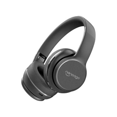 Imagem de Nanoage Headset Fone de Ouvido Bluetooth Headphone Headset Gamer Redução de Ruído com Microfone e Energia para 75 Horas Logotipo de Metal em Relevo (PRETO)