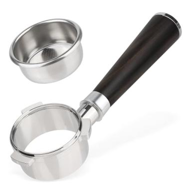 Imagem de Filtro Portafilter sem fundo de 54 mm para série 8 Breville Barista Express, substituição Blackwood para Breville Portafilter BES870XL, BES870BSXL, BES878BSS e mais máquina de café expresso Breville