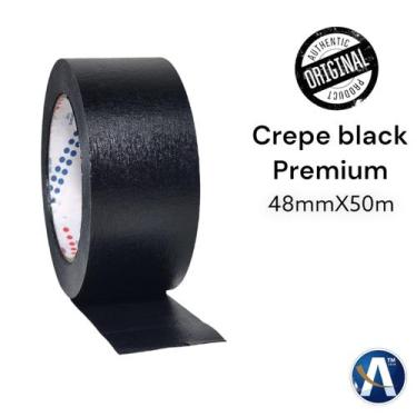 Imagem de Fita Adesiva 6270 Crepe Preta Premium 48mmX50m - Eurocel