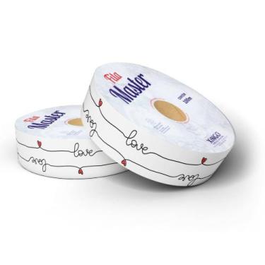 Imagem de Fita Master Decorada Beat Love 32mm x 100m, Xingó. - Xingó Embalagens