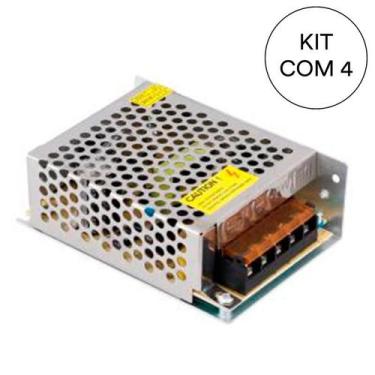 Imagem de Kit 4 Driver 5A Entrada Bivolt Saída 12V 60W IP20 Gaya