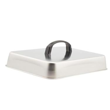 Imagem de YWJLQH Grelha de cúpula derretida para cobertura de alimentos, evita respingos, tampa para grelhar e cozinhar no vapor, para bifes, churrasco, chapa plana, 31x24x5cm