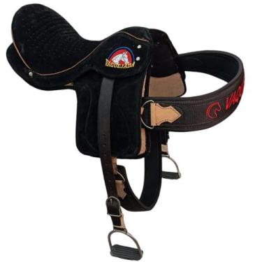 Imagem de Sela De Cavalo Montaria Semi Profissional Couro Legitimo - selaria sho