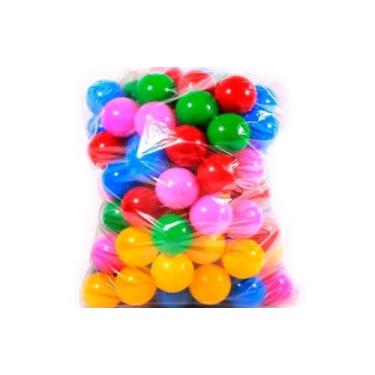 Imagem de Bolinha Plástica para Piscina até 100 Unidades Bolinhas Super Coloridas Piscina Criança Infantil(SACO COM 25 BOLINHAS)