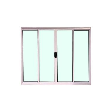 Imagem de Janela 4 Folhas Branco 120x120 Linha 18 Esmeralda