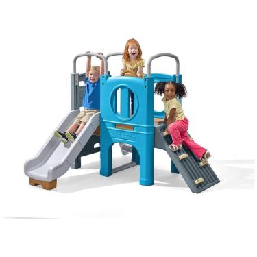 Imagem de Playset Infantil Para Ambientes Externos, Com Escorregador, Parede de Escalada, Túnel e Estilo Vintage, Para Crianças de 2 a 6 Anos, Step2,
