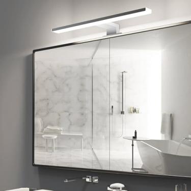 Imagem de GZZBMY Luz de espelho de banheiro lâmpadas de parede LED para interior moderno linear iluminação de parede moldura de imagem luminárias luminárias de alumínio arandela maquiagem quarto sala de estar