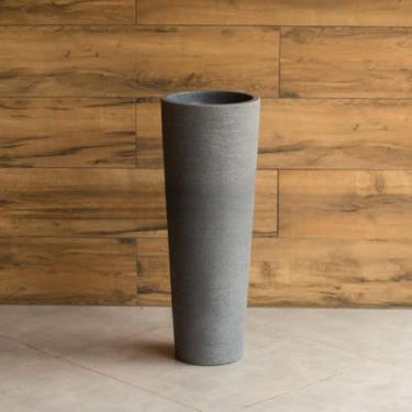 Imagem de Vaso Grande para Planta Decorativo Ibiza Marmorizado Moderno Vaso De Planta Grande Vasos Para Plantas Grande(Azul Grafiato)