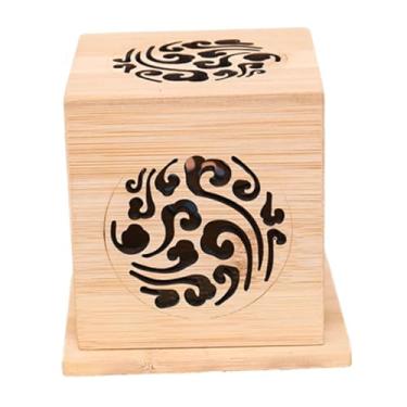 Imagem de Ｂｅｓｇａ Coleção de caixas de incenso com enfeites de bambu, presentes de inauguração, porta-incenso vazado para spa, meditação, sala de chá, hotel