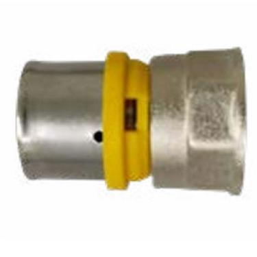 Imagem de Conector Fêmea Prensar Gás 20MMX1/2" Multicamada Sferagas Kit com 12 unidades