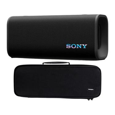 Imagem de Sony Alto-falante portátil sem fio ULT Field 3 com design ativo bidirecional (preto) pacote com estojo rígido de viagem (preto)
