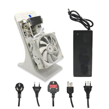 Imagem de new NerdQaxe++ 4.8TH/s, Minerador de Bitcoin 4 peças, chip ASIC BM1370 Solo BTC 15J/Th, consumo de energia de 70W, WiFi 2.4G, máquina de mineração de BTC de código aberto