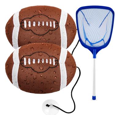 Imagem de Tropicaler Absorvente De Espuma Para Banheira Hidromassagem Football Scumguard Mesh - Pacote Com 2 Absorventes Óleo E Spa, Piscina Mantém A Água Limpa Os Filtros Protegidos Inclui Skimmer Rede Absor