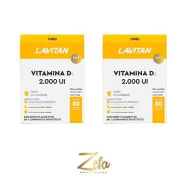Imagem de Kit 02 Lavitan Vitamina D 2000ui 30 Cápsulas - Cimed