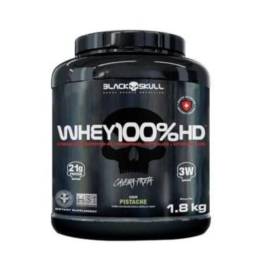 Imagem de WHEY 100% HD BLACK SKULL - 1,8KG (WPC, WPI E WPH) WHEY 100% HD PISTACHE 1,8KG