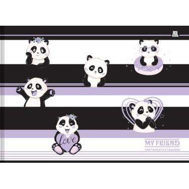 Imagem de Caderno para Caligrafia Animativa, Capa Dura, Brochura Horizontal, My Friend, 48 Folhas, Pacote com 10
