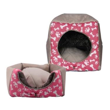 Imagem de Cama Iglu e Toca Para Cachorro Luxo Rosa G