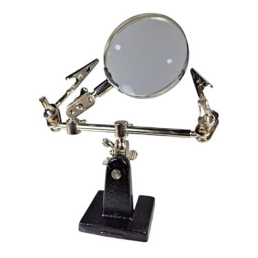 Imagem de Lupa De Mesa Com Garras Para Objetos Pequenos E Suporte Resistente