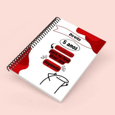 Imagem de Agenda Planner Profissões Cursos 2026 Meme Flork Direito - Impressões 