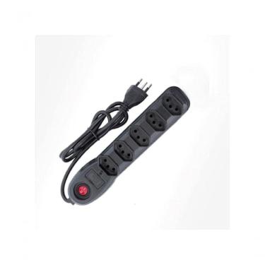 Imagem de Filtro De Linha 5 Tomadas Pp 0,75 1m Bivolt Preto