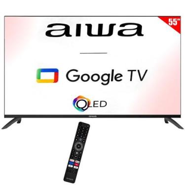 Imagem de Smart TV QLED 55 Polegadas AIWA 4K Ultra HD Android Google TV Wi-Fi / 