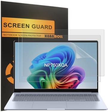 Imagem de KEANBOLL Pacote com 3 protetores de tela para laptop SAMSUNG Galaxy AI Book4 Edge de 15,6 polegadas (NP750XQA), protetor antirreflexo e antiimpressão digital (fosco)