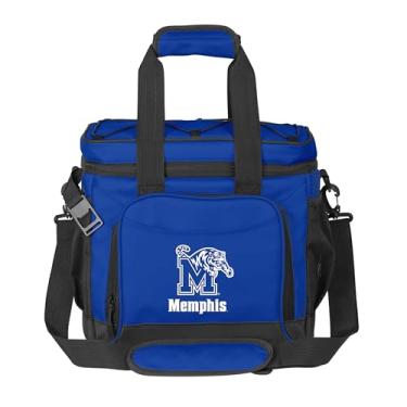 Imagem de Logo Brands Cooler NCAA Memphis Tigers Flex 24 latas – Forro selado a quente à prova de vazamento, abridor de garrafa embutido, alça de ombro ajustável - Ótimo para porta-malas e piqueniques