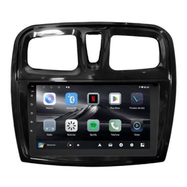 Imagem de Central Multimídia Logan 2015 2016 2017 2018 2019 2020 2021 2022 Adak G2 Tela de 9" QLED 2GB de RAM 64GB Android Auto e Carplay + Câmera de ré - PLAY-2964/G2