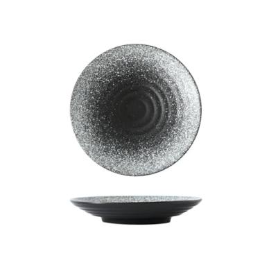 Imagem de Prato de salada esmaltado em forno redondo de cerâmica personalidade criativa doméstica - prato raso de 21,6 cm de dezembro