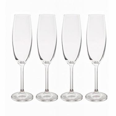 Imagem de Jogo de Taças de Champanhe de Cristal Bohemia Gastro Colibri Cristal 4 peças