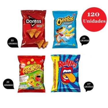 Imagem de Elma Chips Mini Cheetos + Ruffles+ Doritos +Fandangos- 120un