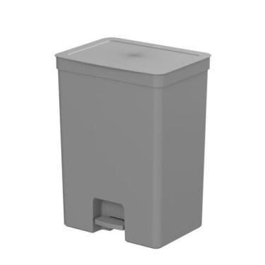 Imagem de Lixeira De Pedal Trium 46 Litros Com Cesto 4 Litros Bancada - OU