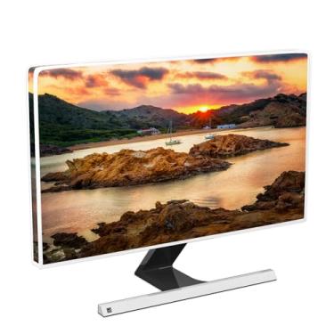 Imagem de Baocicco Paisagem natural à prova d'água 66, 27, 71 cm, antiestática, à prova de poeira, LCD/LED/HD, nascer do sol, pôr do sol, lago, montanhas e acessórios, laptop, TV, tela LCD, monitor de decoração