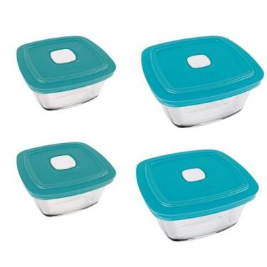 Imagem de Kit 4 Potes Facilita Vap 300Ml / 500ml Marinex Vidro